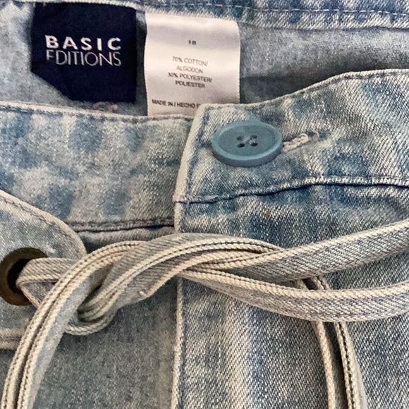 🦋Basic Editions Just So Fun & Awesome Size 18 Denim Skirt Wardrobe Must Have 🦋 - Picture 9 of 11